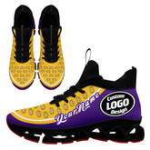 Custom Purple Yellow Maxsoul Shoes Personalized Sneaker FN030XD-D020388-26